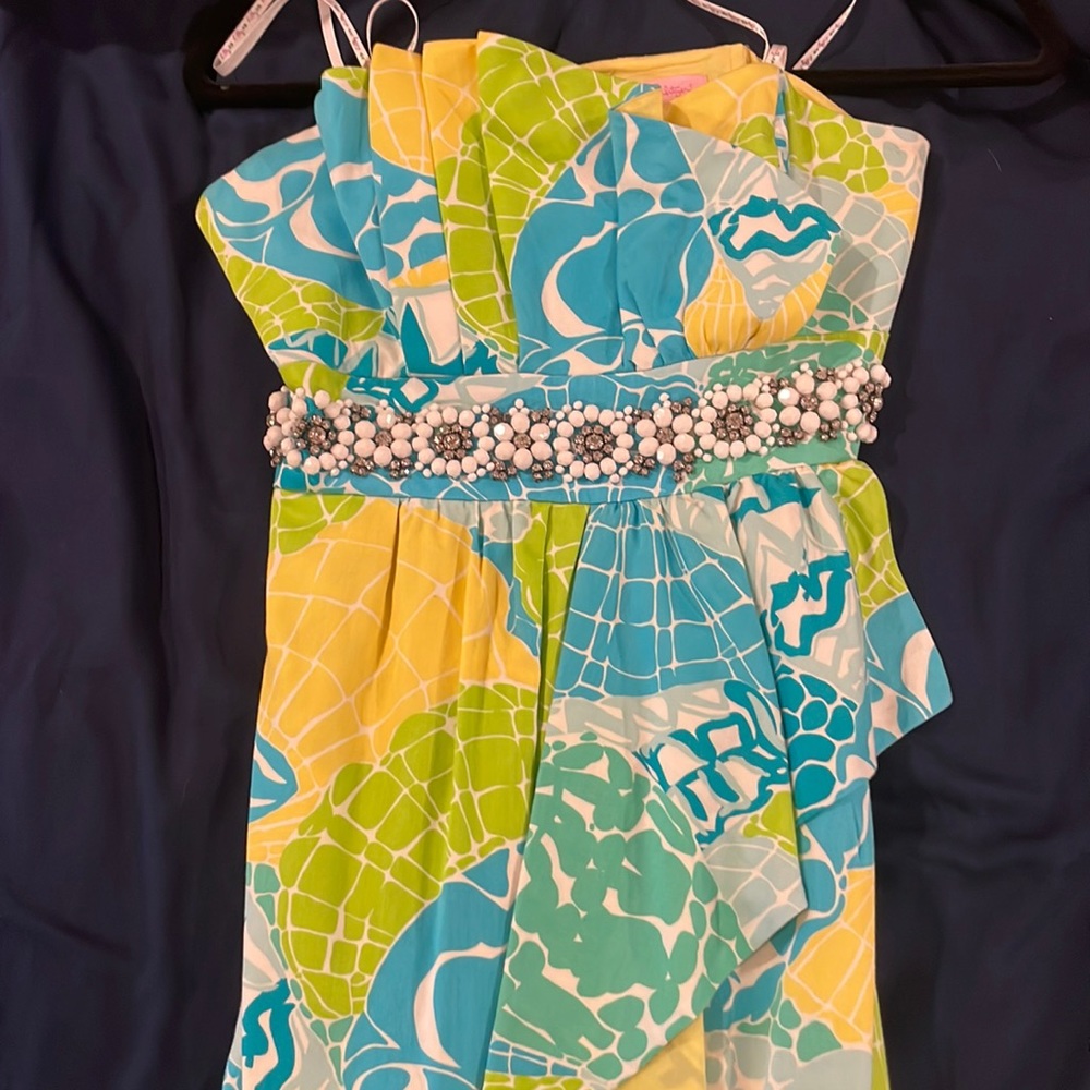 Lilly Pulitzer strapless summer dress